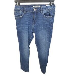 Warp + Weft Girls Size 12 Blue Solid Skinny Jeans